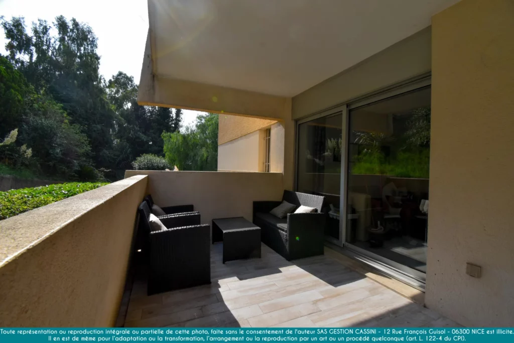 NICE STE MARGUERITE – STUDIO RDC – TERRASSE CAVE PARKING
